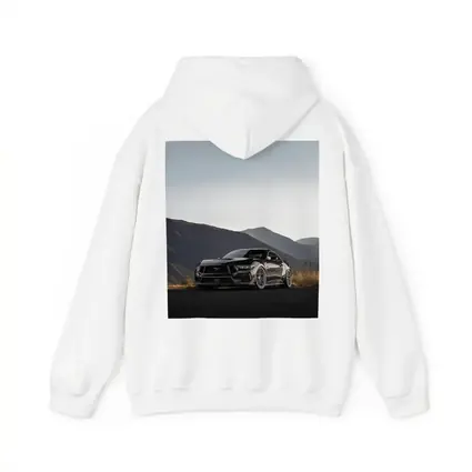 Ford Mustang Black Car Mountain Background