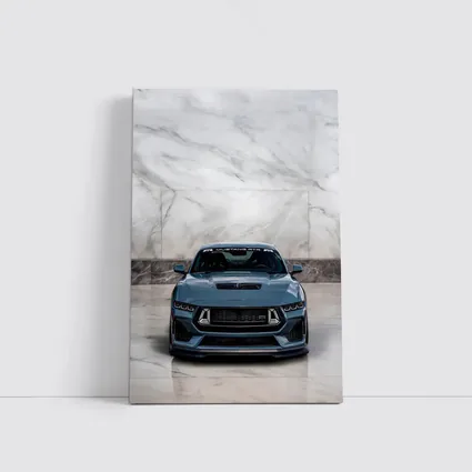 Ford Mustang RTR Front View Marble Background
