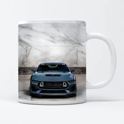 Ford Mustang RTR Front View Marble Background