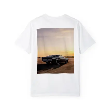 Ford Mustang Black Classic Car Sunset