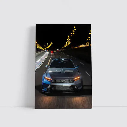 Ford Mustang Racing Night City Street