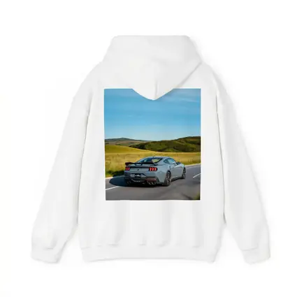 Ford Mustang Gray Coupe Rolling Country Road