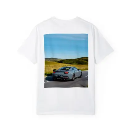 Ford Mustang Gray Coupe Rolling Country Road