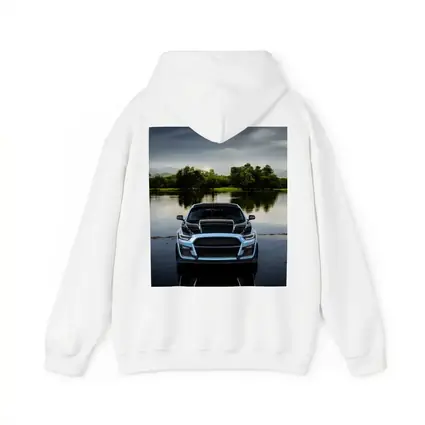 Ford Mustang Black Front Lake Reflection
