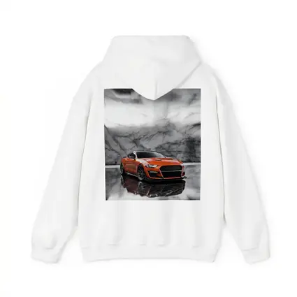 Ford Mustang Orange Marble Studio Background