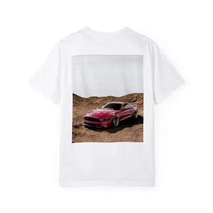 Ford Mustang Pink Desert Sandy Landscape