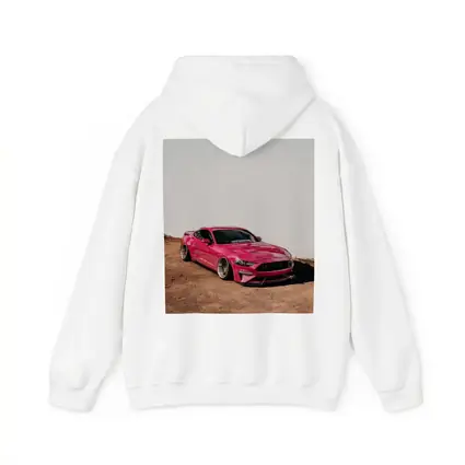 Pink Ford Mustang Slammed Wide Body Desert