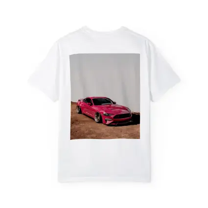 Pink Ford Mustang Slammed Wide Body Desert
