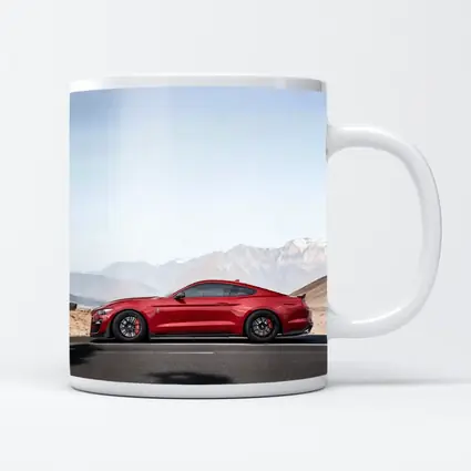 Ford Mustang Red Mountain Road Side Profile