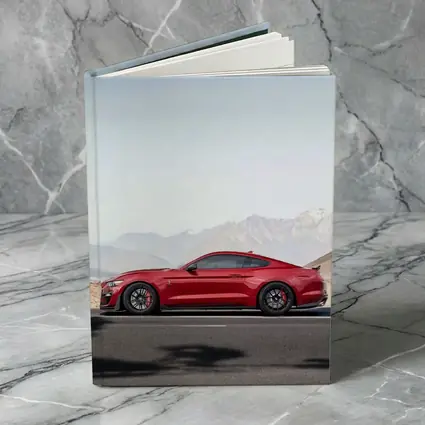 Ford Mustang Red Mountain Road Side Profile
