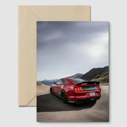 Ford Mustang Shelby Red Mountain Road