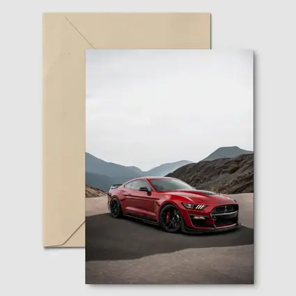 Ford Mustang Shelby Red Mountain Road