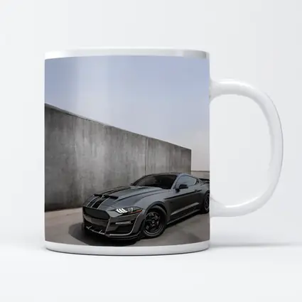 Ford Mustang Shelby GT500 Gray Concrete Wall