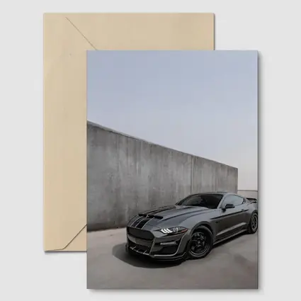 Ford Mustang Shelby GT500 Gray Concrete Wall