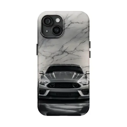 Ford Mustang Silver Marble Studio Front View