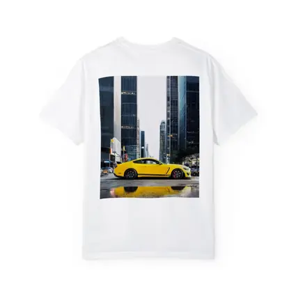 Ford Mustang GT350 Yellow City Street