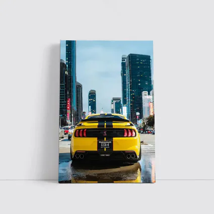 Ford Mustang Shelby GT Yellow City Street