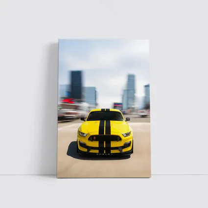 Ford Mustang Shelby GT350 Yellow City Street