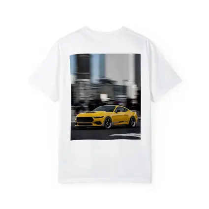 Ford Mustang Yellow City Street Drive