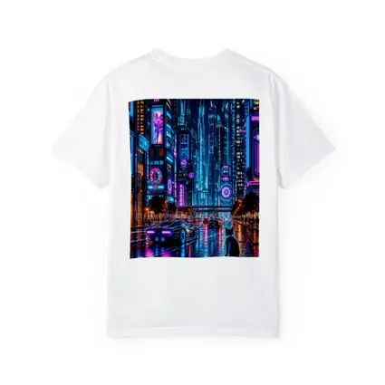 Neon Cat Cyberpunk City Street Night