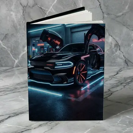 Dodge Charger Neon Lights Night Garage