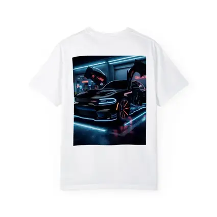 Dodge Charger Neon Lights Night Garage