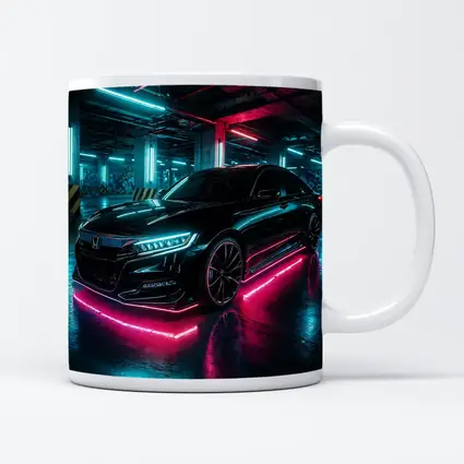 Honda Accord Neon Lights Underground Parking