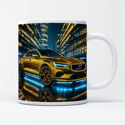 Volvo S60 Gold Neon City Night