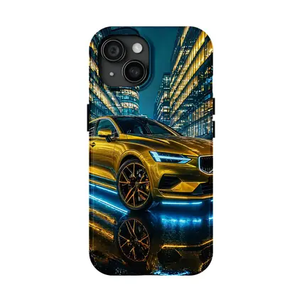Volvo S60 Gold Neon City Night