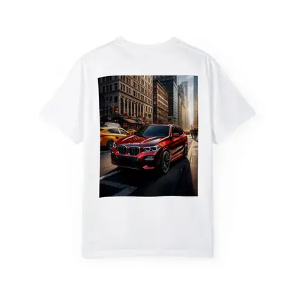 BMW X3 Red SUV City Street