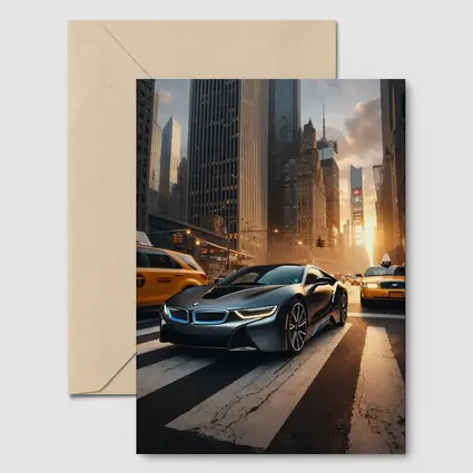 BMW i8 Driving Through New York City