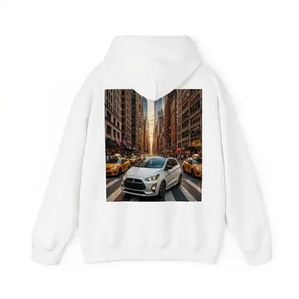 Mitsubishi Mirage White Car New York City