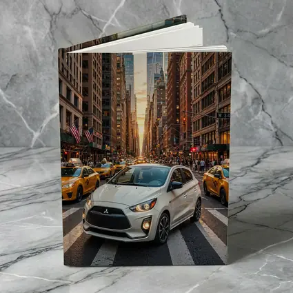 Mitsubishi Mirage White Car New York City