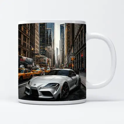 Toyota Supra GR Silver New York Street