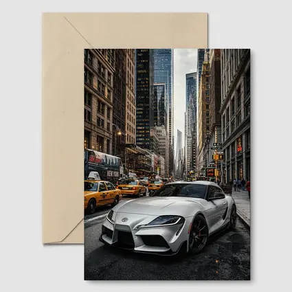Toyota Supra GR Silver New York Street