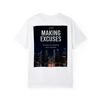 Stop Making Excuses City Night Skyline