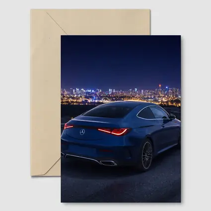 Mercedes CLE Coupe Blue City Night