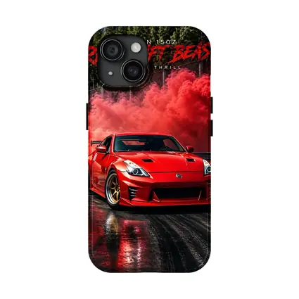 Nissan 350Z Red Drift Beast Smoke
