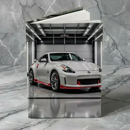 Nissan 370Z Nismo White Garage Sport Car