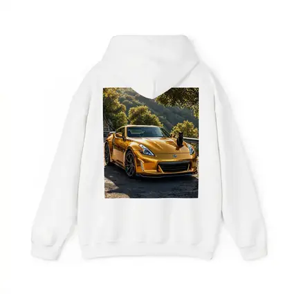 Gold Nissan 370Z Black Cat Mountain Road
