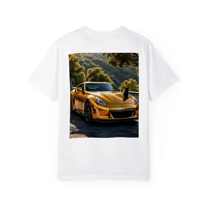Gold Nissan 370Z Black Cat Mountain Road