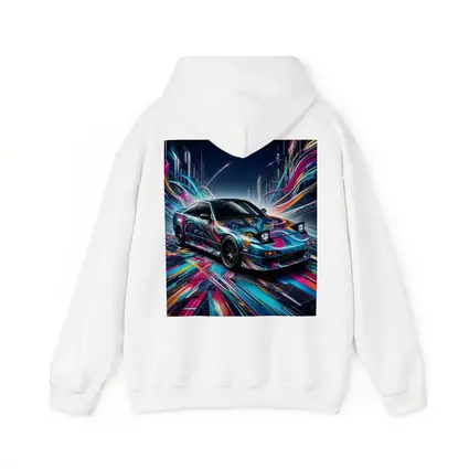 Nissan 240SX Neon Abstract City Night Art