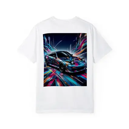 Nissan 240SX Neon Abstract City Night Art