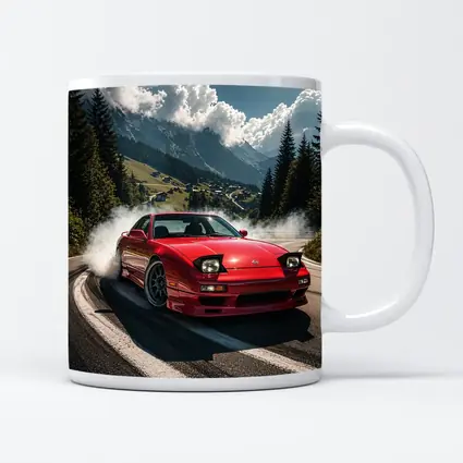 Nissan 240SX Drifting Mountain Road Smoke