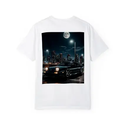 Nissan 240SX Night City Moonlit Scene