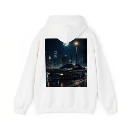Nissan 240SX Night City Moon Scene