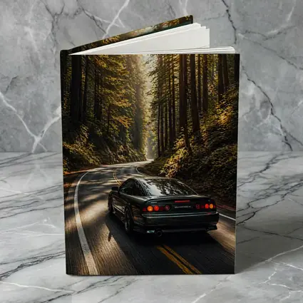 Nissan 240SX Rear View Forest Road