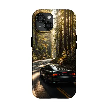 Nissan 240SX Rear View Forest Road