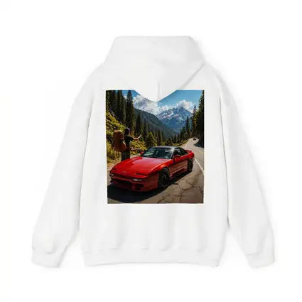 Nissan 240SX Red Sports Car Mountain Road
