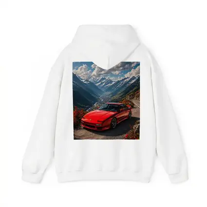 Nissan 240SX Red Car Mountain Road